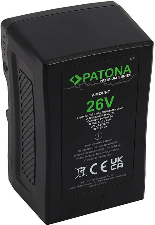Actual product image Patona Premium battery V-Mount 26V 302Wh (Rechargeable battery)