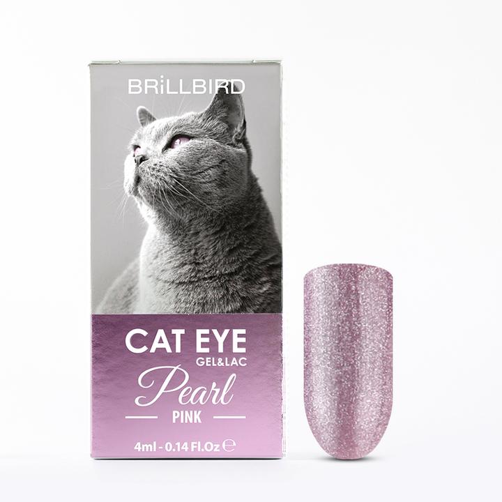 Immagine prodotto BrillBird Occhi di gatto rosa perlato 4ml (Pink, Smalto per unghie effetto gel)