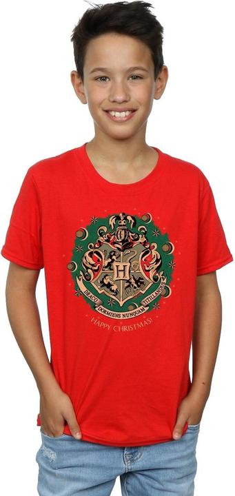 Image du produit T-shirt de Noël en coton pour garçons avec couronnes (140, 146)
