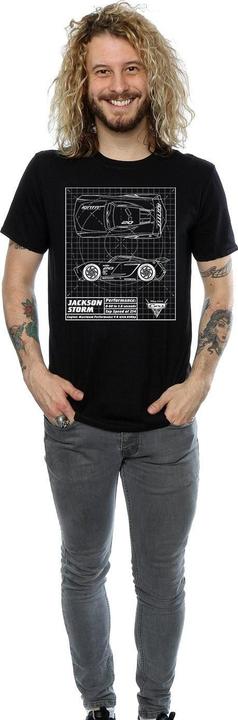 Image du produit Disney - T-shirt CARS JACKSON STORM BLUEPRINT - Homme (3XL)
