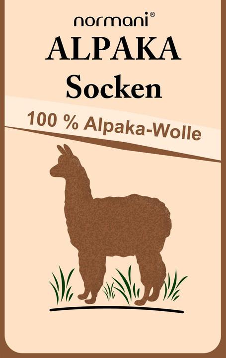 Immagine prodotto Normani Alpaka-Socken mit Wolle (Confezione da 2, 43 - 46)