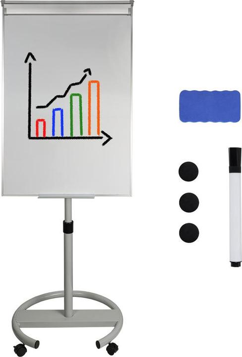 Actual product image Dönges mobiles Whiteboard mit Flipchartfunktion und Zubehör zum Beschriften