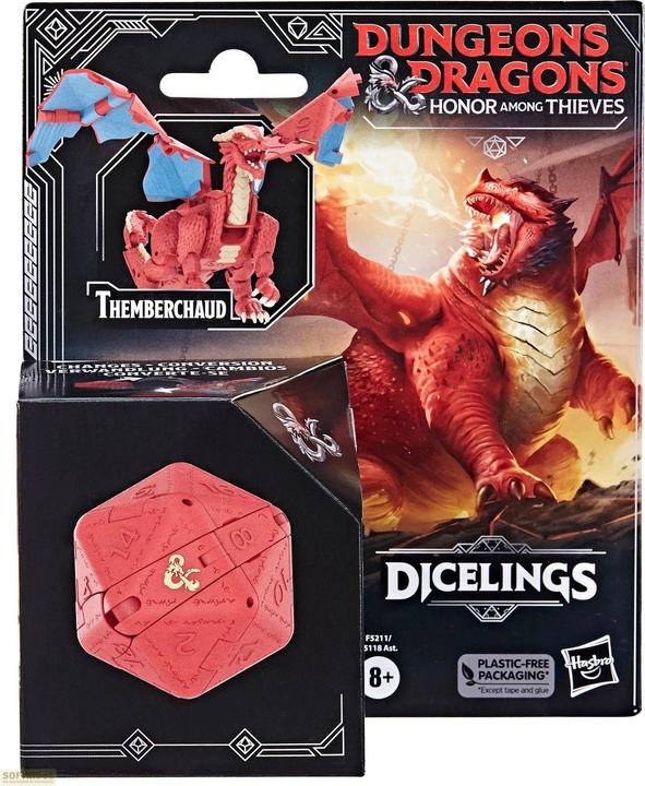 Immagine prodotto Dungeons & Dragons Ehre unter Dieben D&D Dicelings Roter Drache, D&D Drachenspielzeug zum Sammeln, A