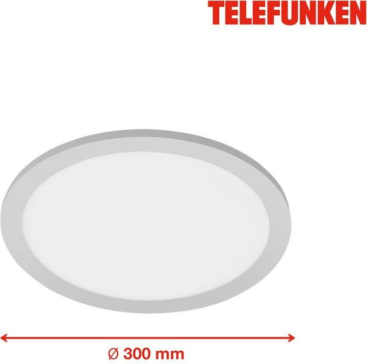Image du produit Telefunken LED Sensor Panel 20W 1600 lm 4000 K blanc neutre Hx 50x300 mm chrome mat blanc (1600 lm)
