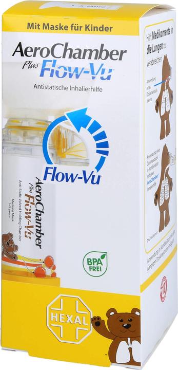 Produktbild Sandoz AeroChamber plus Flow-Vu mit Maske für Kinder von 1-5 Jahren, 1 St. Inhalierhilfe