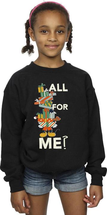 Actual product image Disney Girls Mickey Mouse Presents All For Me Sweatshirt (152, 158)