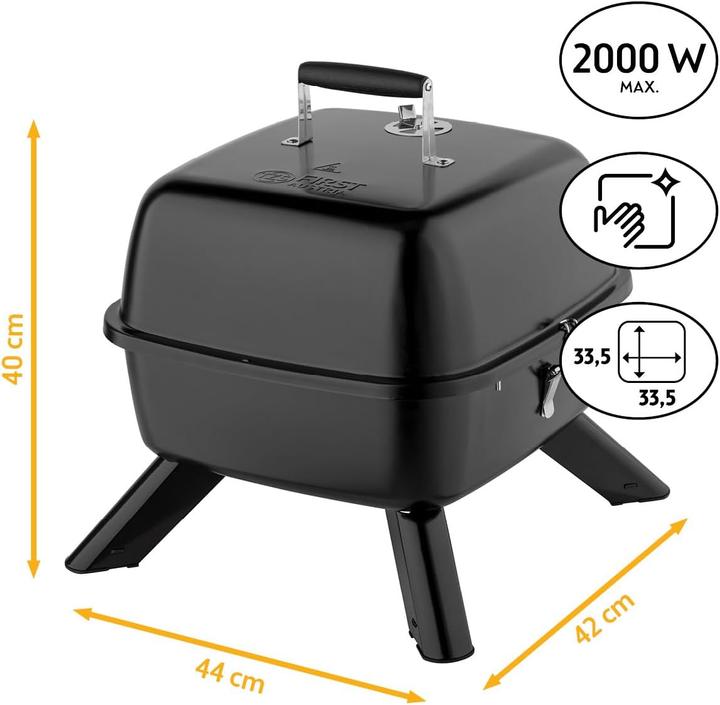 Produktbild TZS First Austria 2-in-1 Kugelgrill (2 kW)