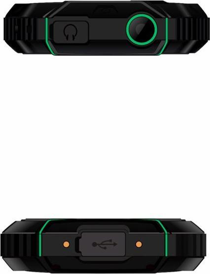 Immagine prodotto Evolveo StrongPhone W4, vodot??sn?? odoln? Telefono dual SIM,??erno-zelen? (2.80", 2 Mpx, 2G)