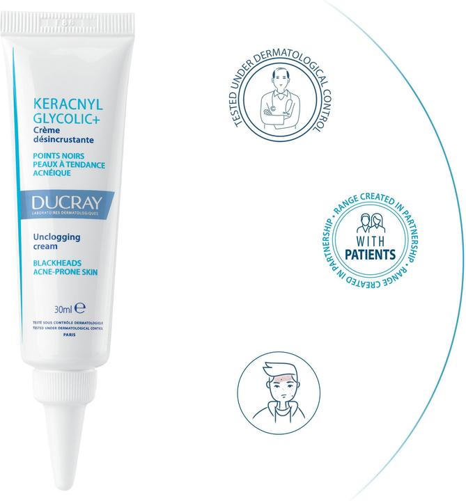 Produktbild Ducray Keracnyl Glycolic+ Anti-Mitesser Creme (30 ml)