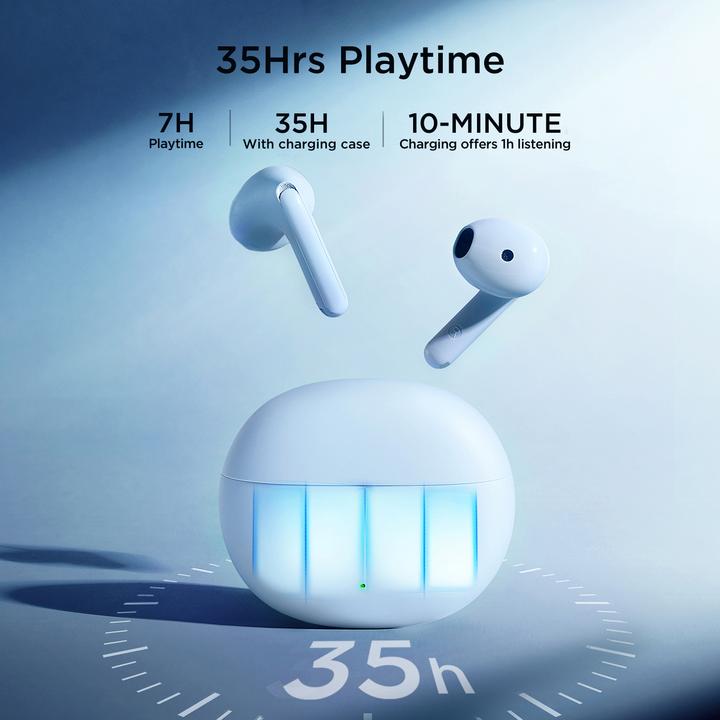 Actual product image Joyroom Funpods wireless in-ear headphones (JR-FB2) - blue (35 h, Wireless)