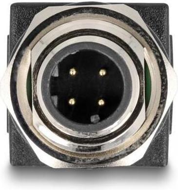 Image du produit Delock Adaptateur M12 D-codé 4 broches mâle vers RJ45 femelle droit (0.05 m)