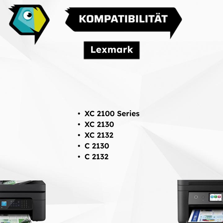 Image du produit Inkadoo Toner compatible avec Lexmark 24B6008 toner, cyan cyan (C)