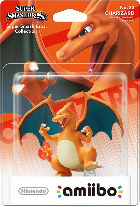 Immagine prodotto Nintendo amiibo Super Smash Bros. Personaggio n. 33 Charizard (3DS, 2DS, Wii U)