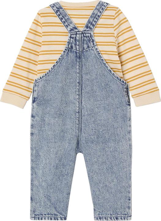Produktbild Vertbaudet Baby-Set: Streifenshirt & Latzjeans (92)