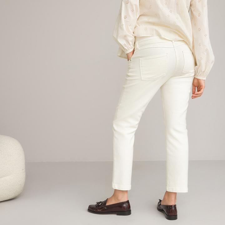 Actual product image La Redoute Collections Straight maternity jeans with high stretch insert at waistband (40)