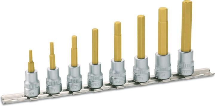 HAZET Serie di chiavi a bussola 8801/8H ∙ Attacco quadro, cavo, 10 mm (3/8 di pollice) ∙ Profilo es… (10 mm)