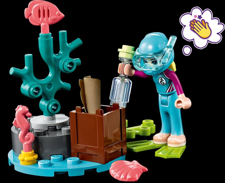 Actual product image LEGO Lifeboat for dolphins (41378, LEGO Friends)