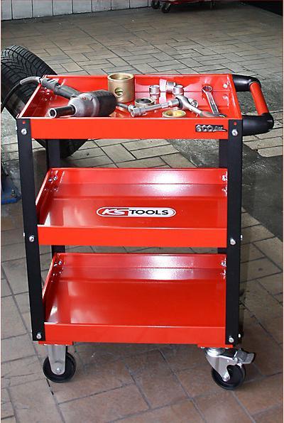 Produktbild KS Tools ECOline Werkstatt-Servicewagen, HxBxT 850x680x425 mm, Tragfähigkeit 150 kg (1 x)