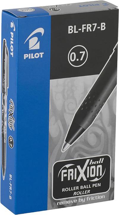 Actual product image Pilot Rollerball FRIXION, erasable (Black, 12 x)