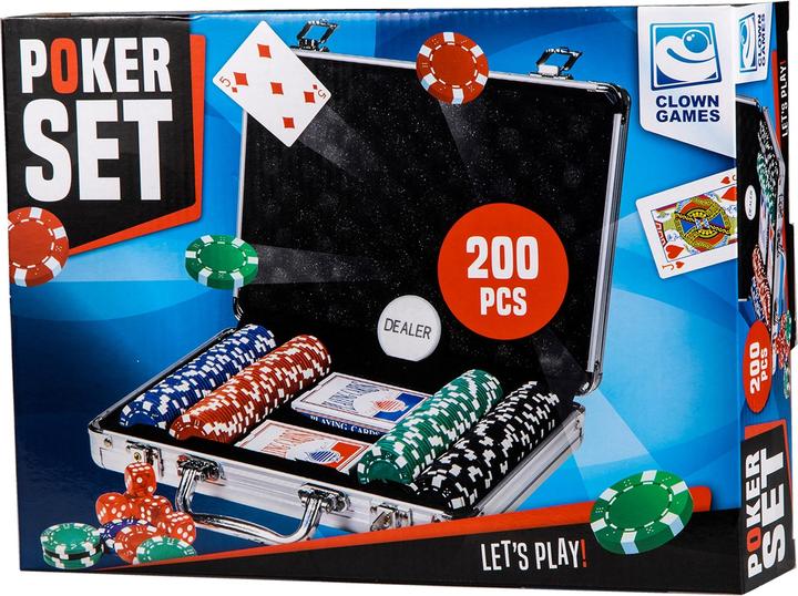 Produktbild Clown games Poker Set Alu Koffer 200 Teilig (Englisch)