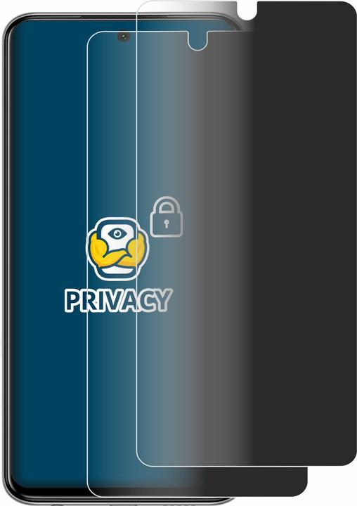 Image du produit BROTECT Film anti-regards Anti-Spy Privacy Film de protection contre la lumière bleue (2 pièce(s), Xiaomi Redmi Note 9 Pro)