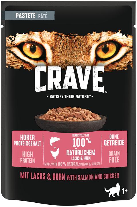 Actual product image Crave Pate Salmon & Chicken (24 pcs., 2040 g)