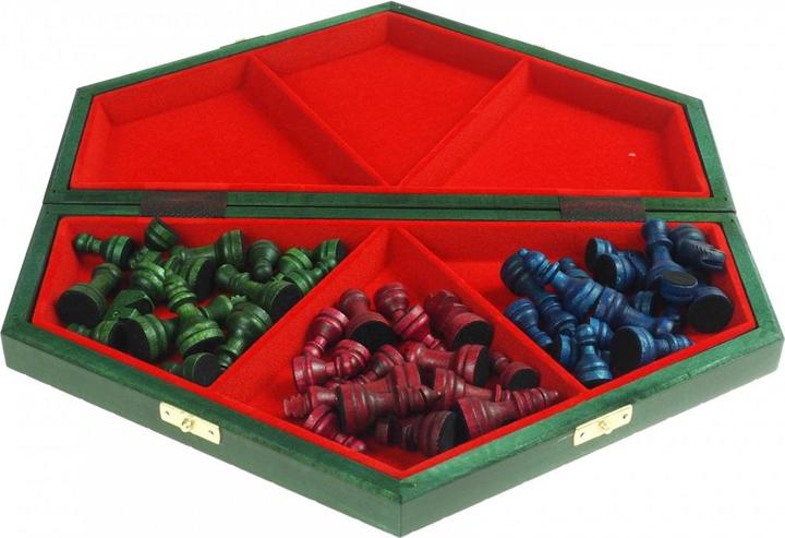 Actual product image Holzecke Chessboard for 3 players small