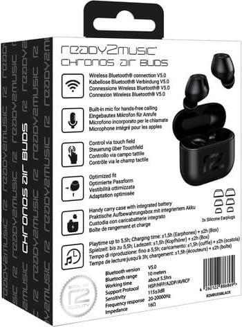 Actual product image ready2music Buds, black (25 h, Wireless)