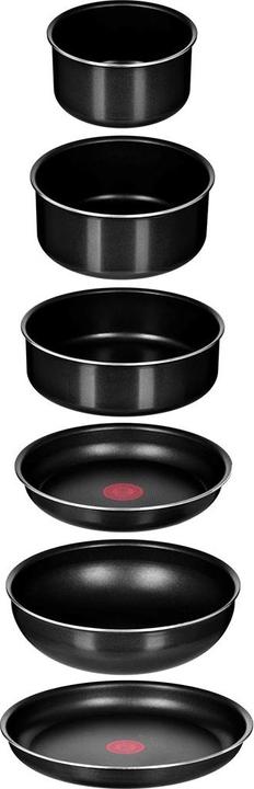 Immagine prodotto Tefal Ingenio Easy Cook Clean Set di pentole da 13 pezzi (28 cm, Set di pentole e padelle da cucina, Acciaio inossidabile, Alluminio)