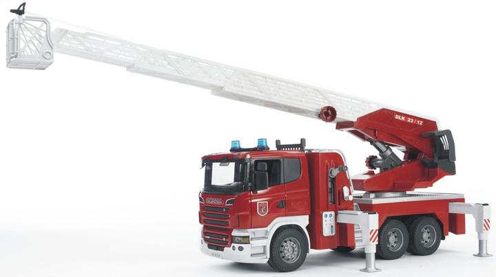 Image du produit Bruder Pompiers Scania de la série R avec échelle