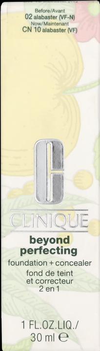 Actual product image Clinique Beyond Perfecting Foundation + Concealer (02 Alabaster)