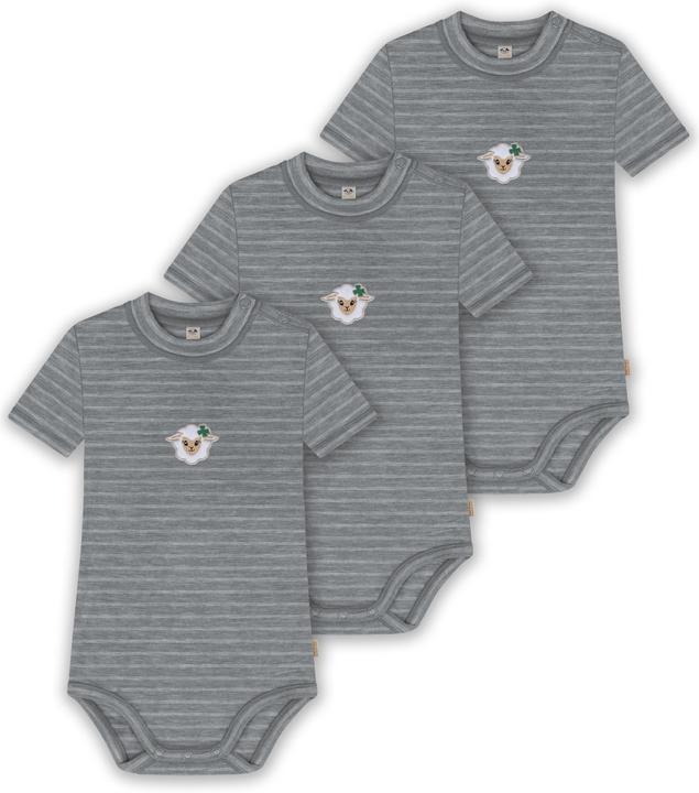 Normani 3er Set Baby Merino Kurzarmbody „Tihoi" - 9315