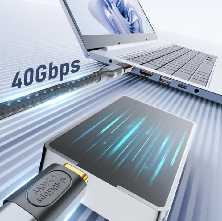 Image du produit PowerGuard Adaptateur USB-C vers USB-C (mâle/femelle) USB4 40 Gbit/s 240W (USB 4.0)
