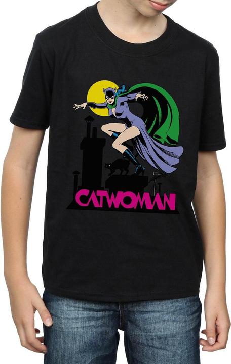 Actual product image Boys Catwoman Text Logo T-Shirt (116)