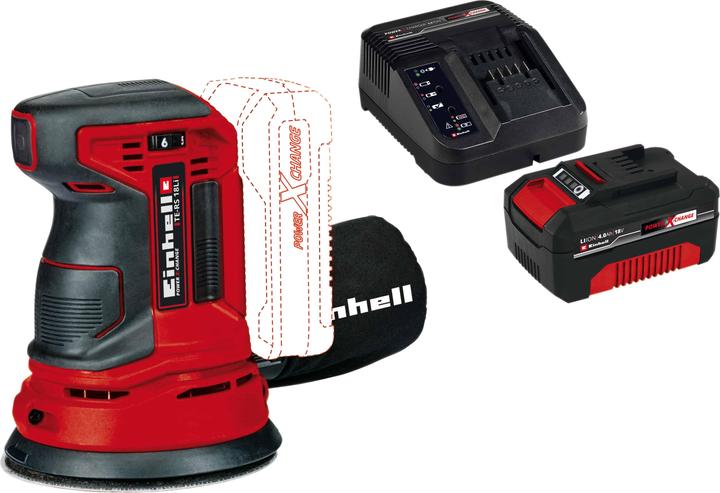 Actual product image Einhell TE-RS 18 Li cordless random orbital sander kit (1x 4.0 Ah)