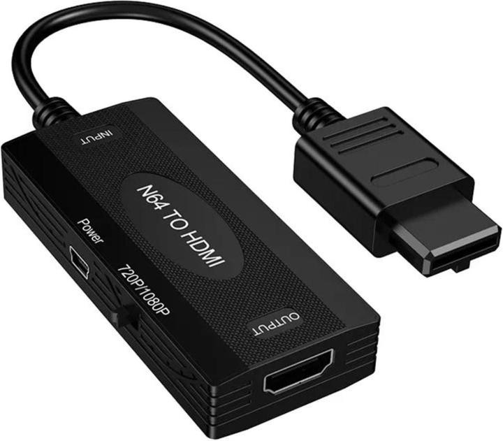 Actual product image Hermex N64/SNES/SFC/Gamecube zu HDMI-Adapter HDMI-Konverter HDMI-Umwandler (USB-A, Micro USB, HDMI, 8.30 cm)