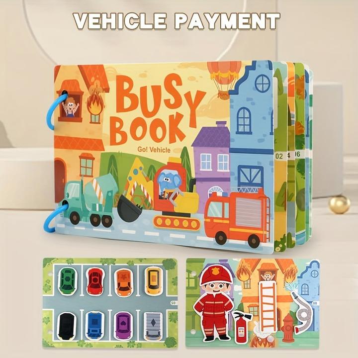 Actual product image Activity Board 1 Stück Stummes Lernspielzeug für Kinder im Alter von 3 bis 5 Jahren - lustiges Lernbuch mit