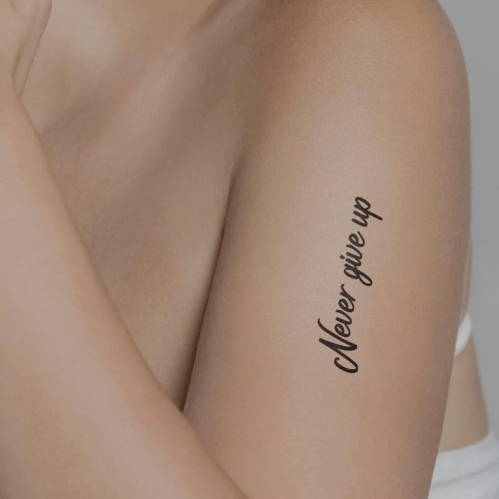 Immagine prodotto minink Tatuaggio temporaneo - Non mollare mai