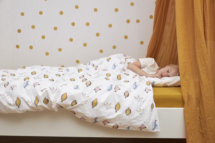 Actual product image Meyco Home jersey fitted sheet 180x210/220 honey gold (220 cm)