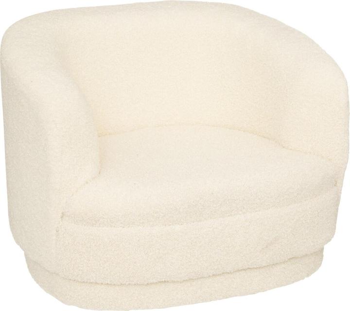 Atmosphera Bouclé-Sessel, weiss (Kindersessel)
