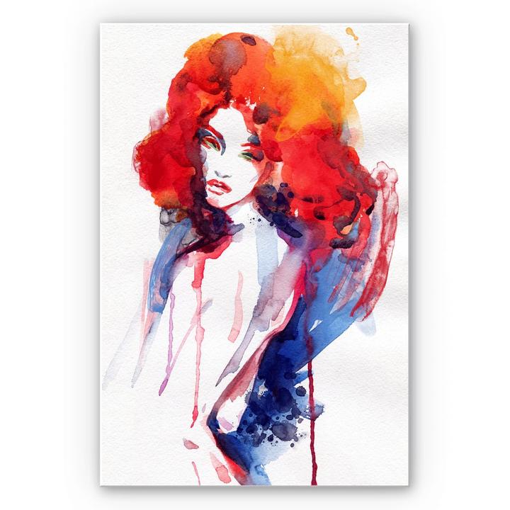 Immagine prodotto Trenddeko La donna con i capelli rosso fuoco (70 x 100 cm)