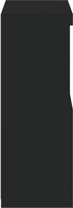 Produktbild VidaXL Beistellschrank mit LED-Leuchten Schwarz (60.5 x 37 x 100 cm)