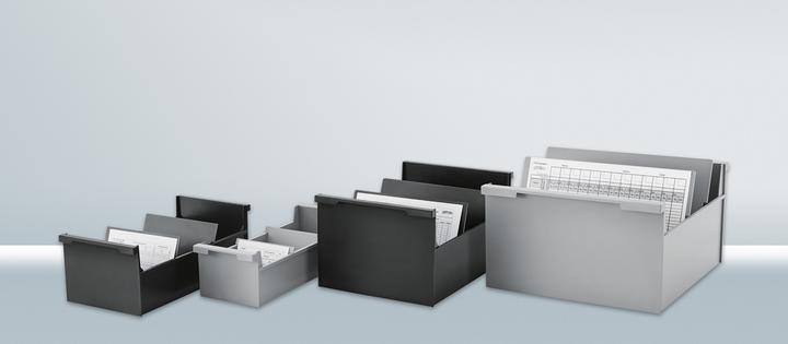 Actual product image Styro Card index box A5 cross grey (A5)