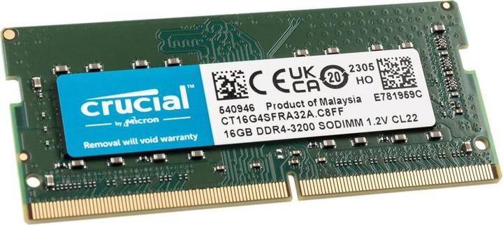 Image du produit Crucial Laptop Memory (1 x 16GB, 3200 MHz, RAM DDR4, SO-DIMM)