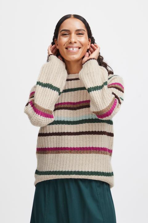 Actual product image B.young BYOKSANA STRIPE JUMPER 2 - 20813535 (L)