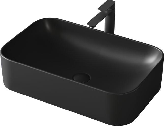 Immagine prodotto Emke Lavabo di design Lavabo da appoggio Grigio Opaco Lavabo in ceramica di alta qualità Bagno Facile da (380 mm, 610 mm)