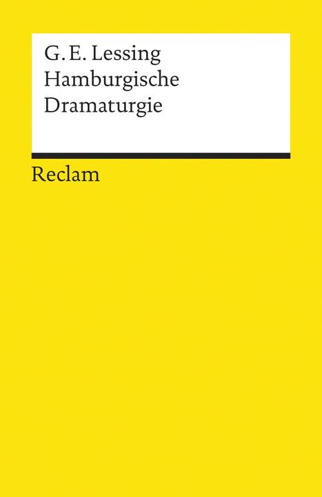 Actual product image Hamburgische Dramaturgie (German, Gotthold E Lessing, 1999)