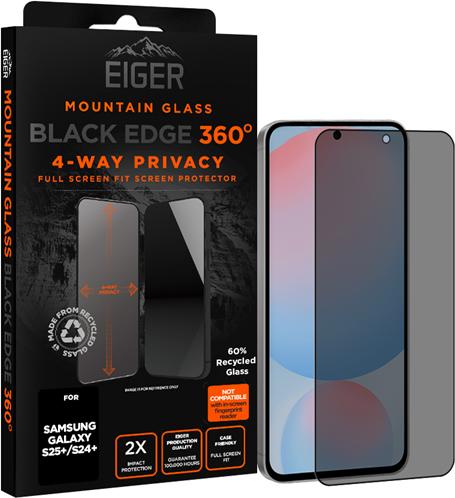 Immagine prodotto Eiger Mountain Glass Black Edge 360 (1 Pezzo/i, Samsung Galaxy S25+)