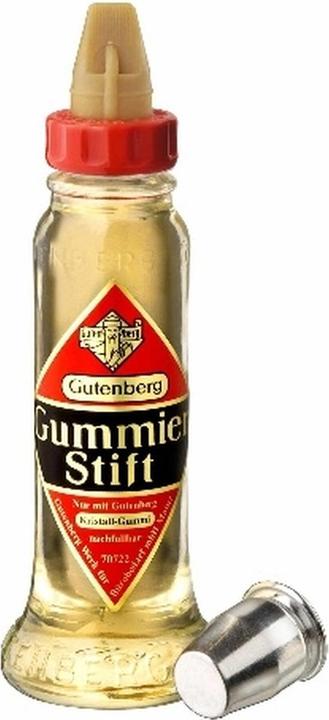 Produktbild Gutenberg Klebstoff Gummierstift, 58 g, Glasflasche (56 g, 60000 ml)