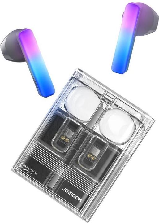 Produktbild Joyroom TWS JR-TC1 IceLens Series kabellose Kopfhörer mit LED-Leuchten – Schwarz (6 h, Kabellos)